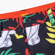 VAST 島嶼風情 水陸兩用褲 - 紅黃