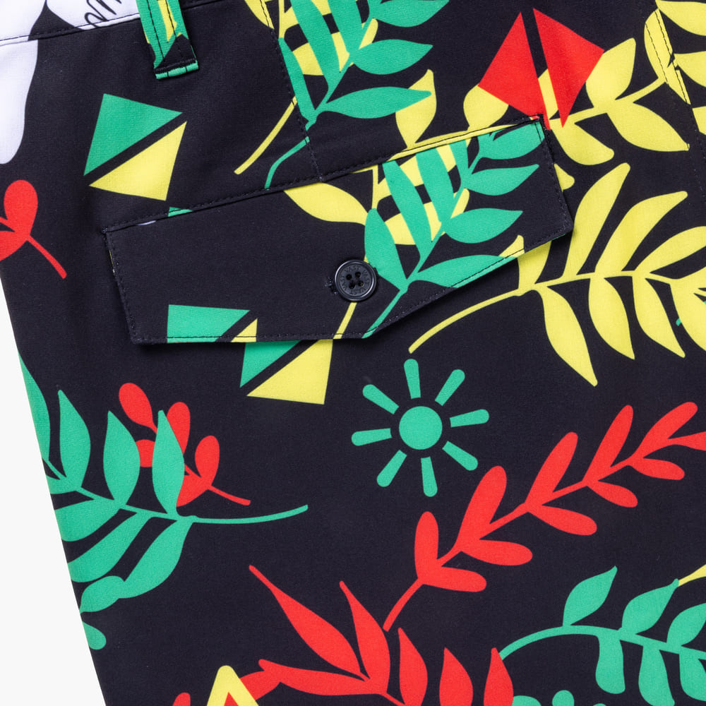 VAST 島嶼風情 水陸兩用褲 - 紅黃