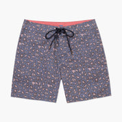 VAST Leopart Print II 復古短版衝浪褲 - 豹紋海軍藍