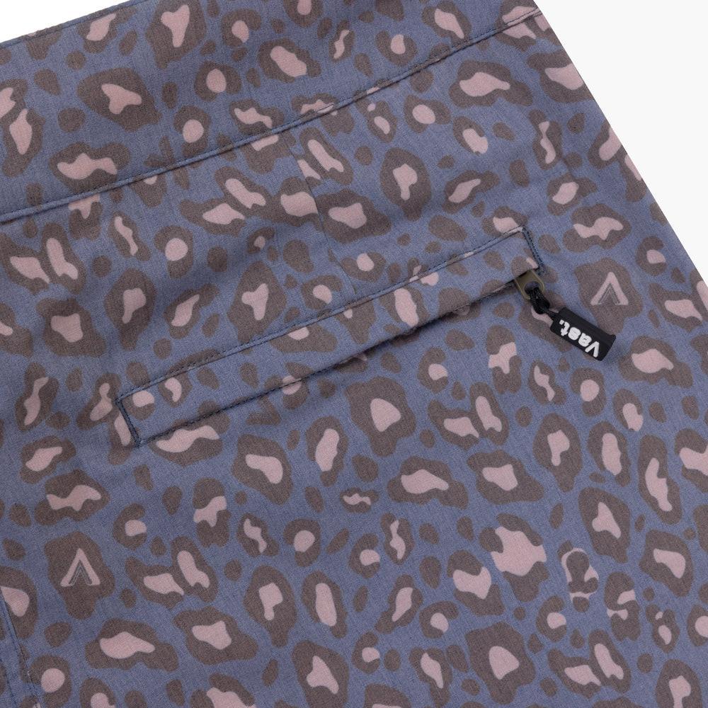 VAST Leopart Print II 復古短版衝浪褲 - 豹紋海軍藍