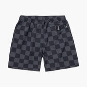 VAST 經典棋盤格 綁繩海灘褲 - 黑