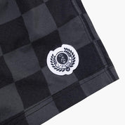 VAST 經典棋盤格 綁繩海灘褲 - 黑