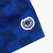 VAST 經典棋盤格 綁繩海灘褲 - 皇家藍