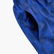 VAST 經典棋盤格 綁繩海灘褲 - 皇家藍