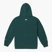 VAST 簡約Logo長袖連帽大學T - 深綠