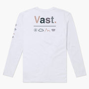 VAST 自然元素棉質長袖上衣 - 白