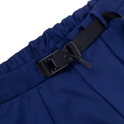 VAST 型格斜紋腰帶工裝長褲 - 海藍