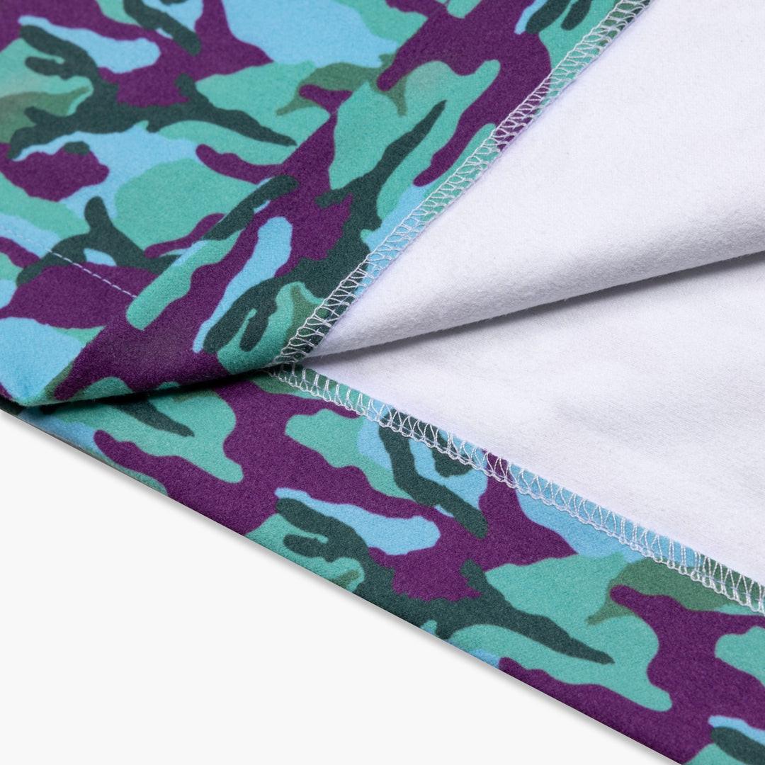 VAST 亮綠迷彩保暖毛巾衣