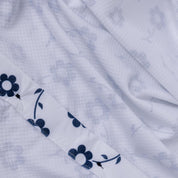 VAST 清新花卉防曬機能短袖襯衫-白