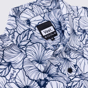 VAST 經典木槿花防曬機能衝浪襯衫 - 藍