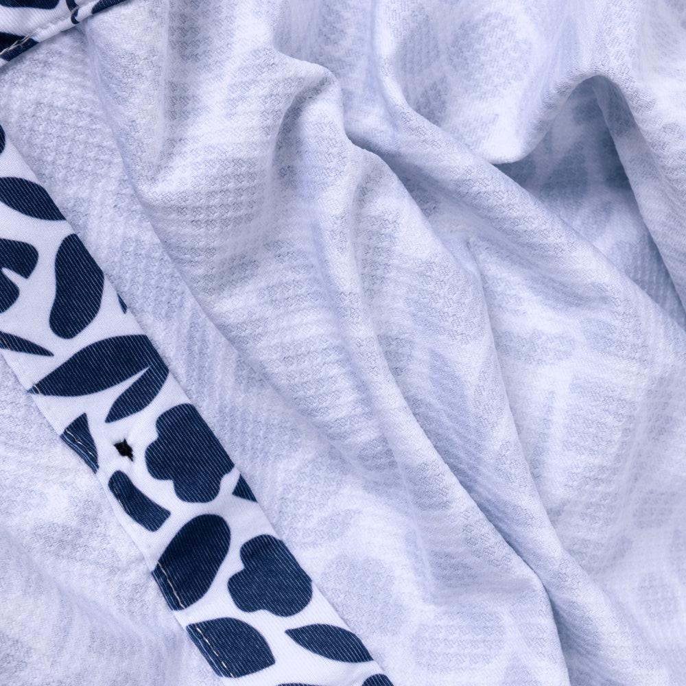 VAST 童趣葉紋防曬機能衝浪襯衫-海軍藍