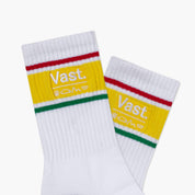 VAST 雷鬼律動 復古中筒襪