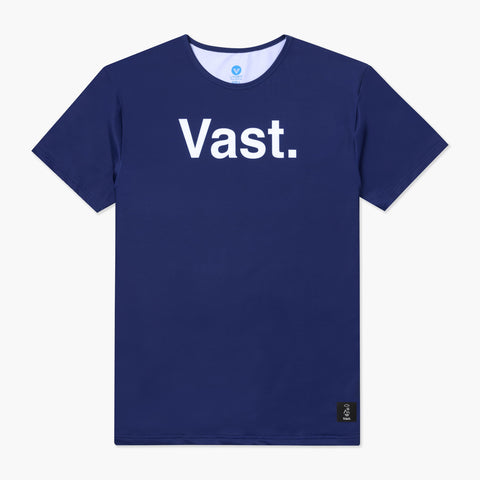 VAST 簡約Logo  海軍藍 防曬機能衝浪T Shirt
