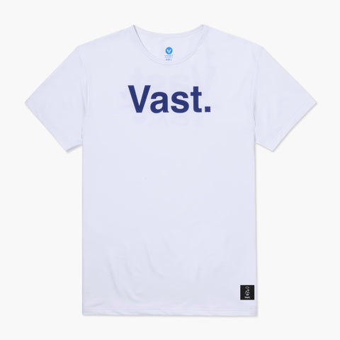 VAST 簡約Logo 雅緻白 防曬機能衝浪T Shirt