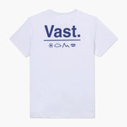 VAST 簡約Logo雅緻白 防曬機能衝浪T shirt