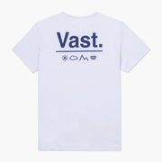 VAST 簡約Logo 雅緻白 防曬機能衝浪T Shirt