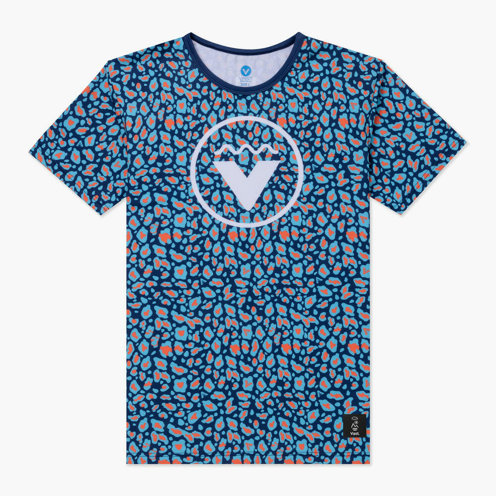 VAST豹紋防曬機能衝浪T Shirt，適合戶外與水上運動。