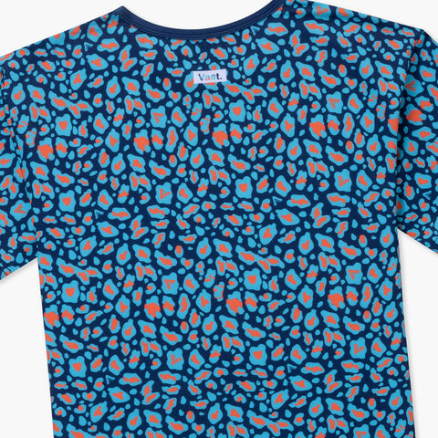 VAST 水藍豹紋 防曬機能衝浪T Shirt