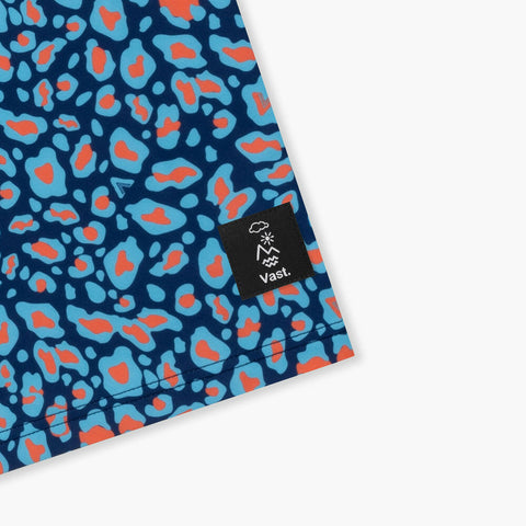 VAST 水藍豹紋 防曬機能衝浪T Shirt