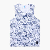 VAST 經典木槿花防曬機能衝浪背心 - 藍