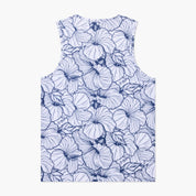 VAST 經典木槿花防曬機能衝浪背心 - 藍