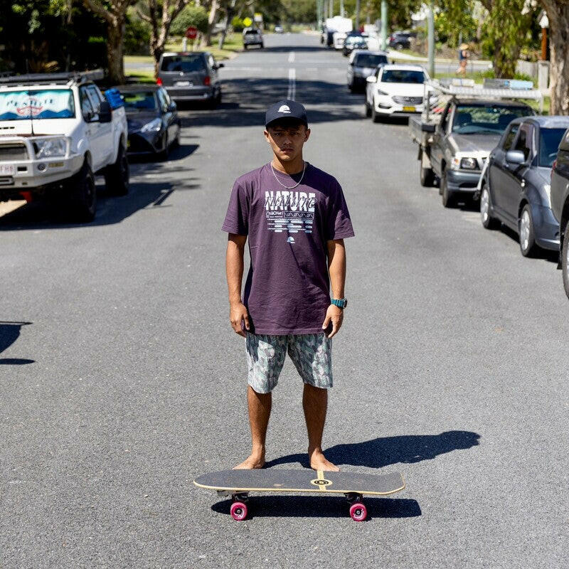 VAST Nature 翻玩短袖上衣 - 藍莓紫