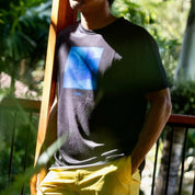 VAST 熔岩燈短袖上衣 - 黑色