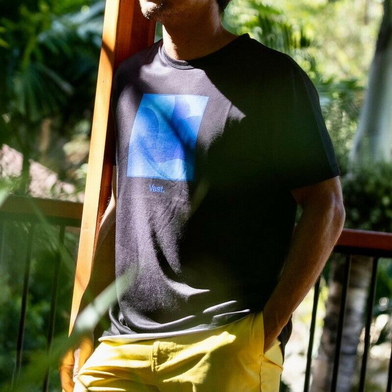 VAST 熔岩燈短袖上衣 - 黑色