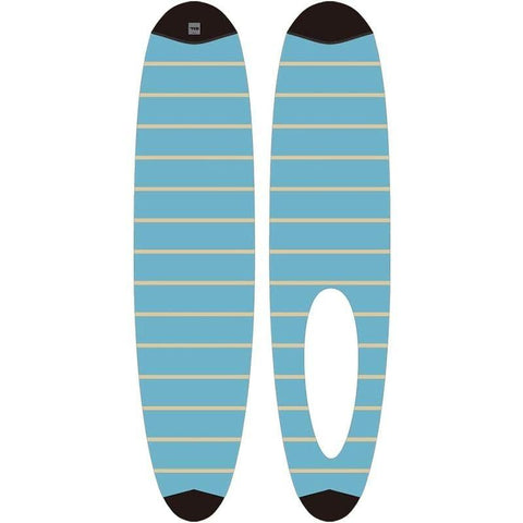 日本 TOOLS Knit Case 長板簡易板襪 - 莫蘭迪藍條紋