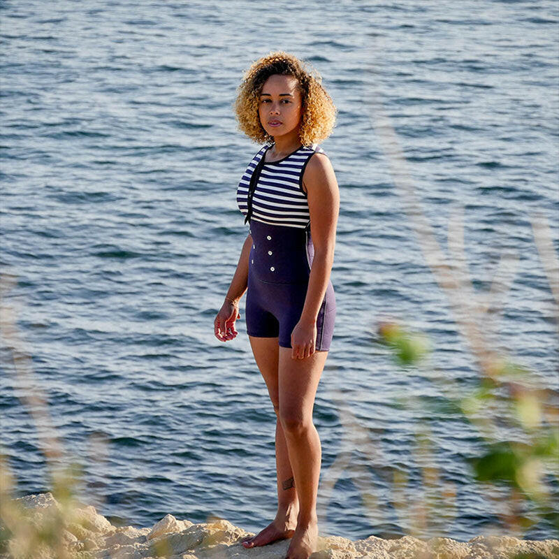 Saint Jacques 3mm Victoire 女半身無袖短褲衝浪防寒衣