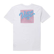 VAST Mesh 立體格紋Logo 短袖上衣 - 白色