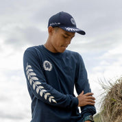 VAST X RWB X In4mation聯名 桂冠葉長袖上衣 - 海軍藍