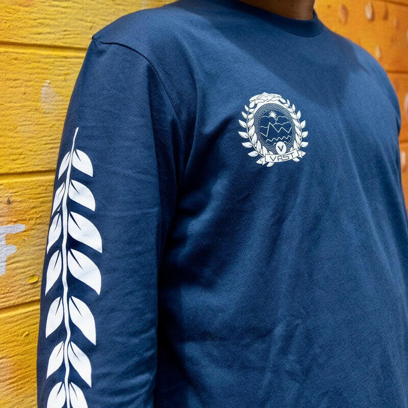 VAST X RWB X In4mation聯名 桂冠葉長袖上衣 - 海軍藍