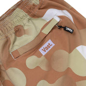 VAST VAST 熔岩燈 綁繩海灘褲 - 卡其