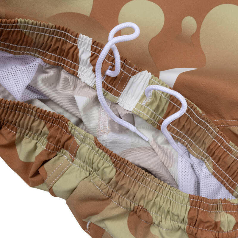 VAST VAST 熔岩燈 綁繩海灘褲 - 卡其