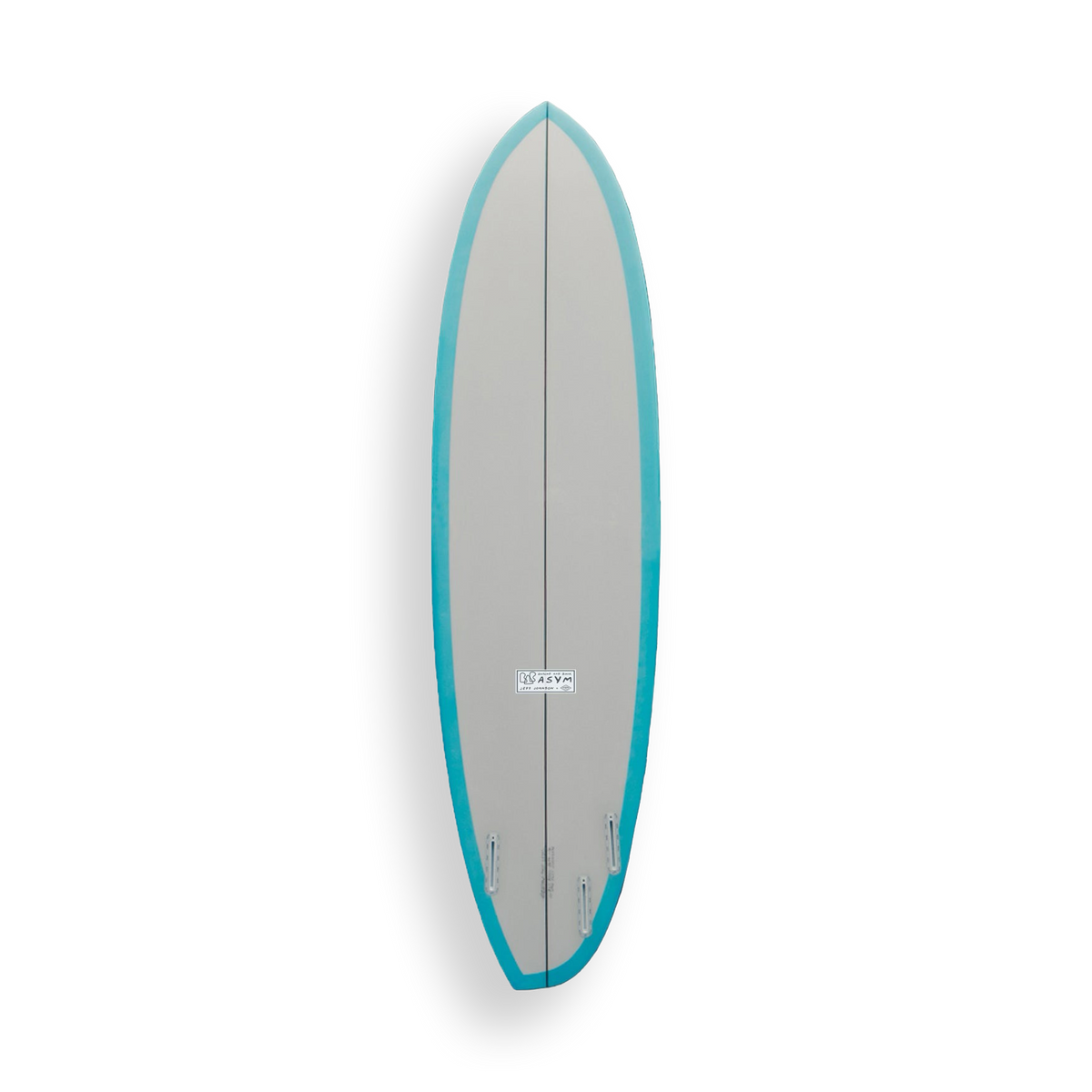 Almond Beyond and Back asymmetrical surfboard model back