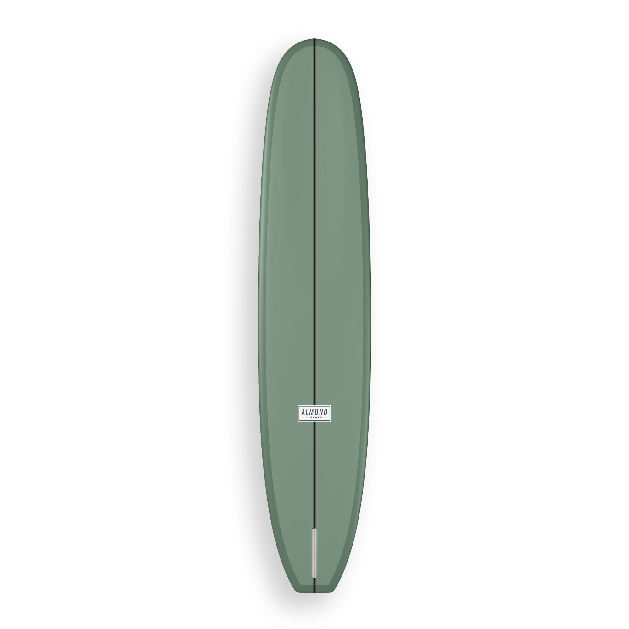 Almond Lumberjack 9'4 湖水綠 longboard noserider 衝浪板背面