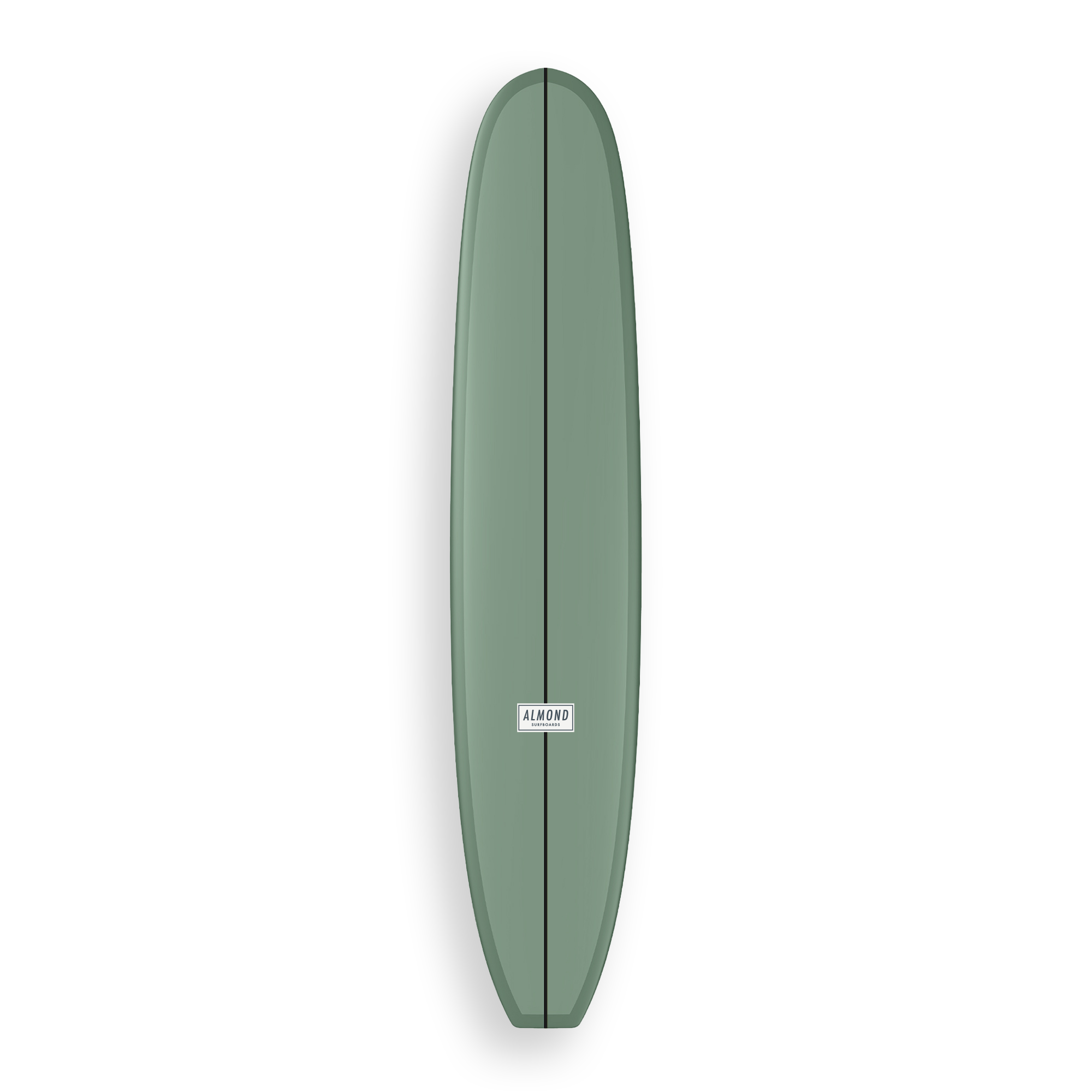 Almond Lumberjack 9'4 湖水綠 longboard noserider 衝浪板正面
