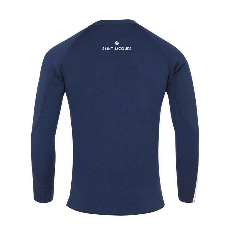 Saint Jacques 2mm Noe 男半身長袖衝浪防寒衣 - 深藍