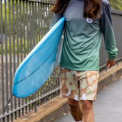 VAST VAST 熔岩燈 綁繩海灘褲 - 卡其