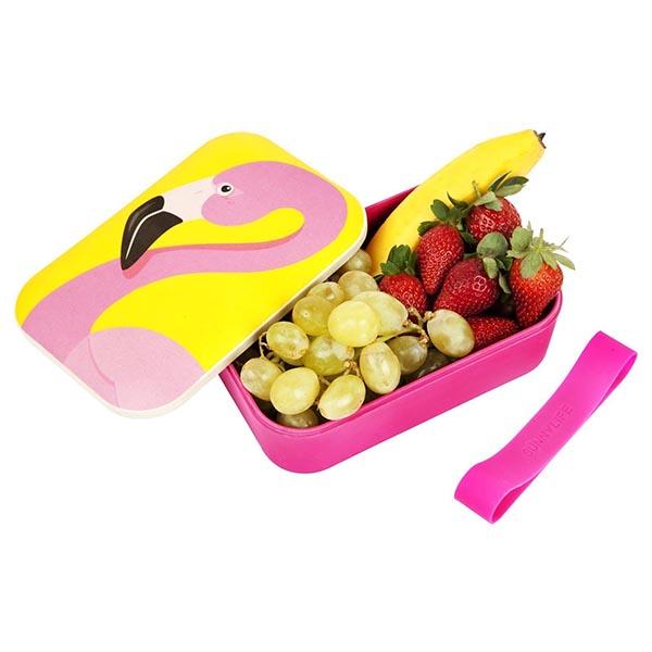 SUNNYLIFE Eco Lunch Box Flamingo SS18 紅鶴野餐盒