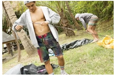 Vast Psychotic Palm Boardshorts 機能衝浪褲