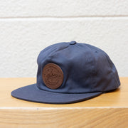 Poler 木紋標誌Logo鴨舌帽 - 深藍色