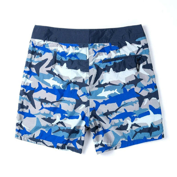 VAST Shark Camo Print Retro Classic Boardshorts 機能衝浪褲