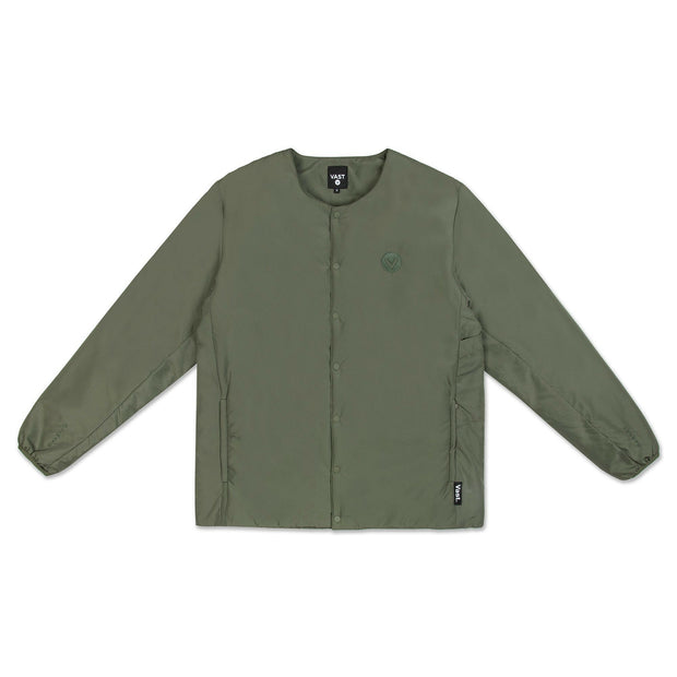 Vast No-Collar Puffy Jacket