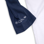 VAST 海軍藍撞色 長袖上衣