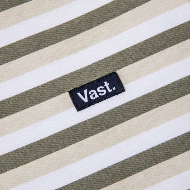 Vast Three Quarter Stripe Tee 全棉七分袖上衣