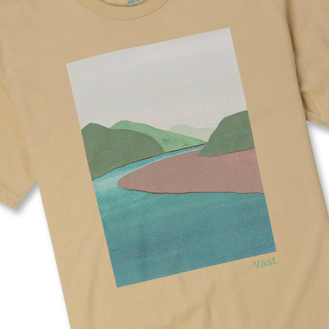 VAST River Tee - Tan  短袖T恤