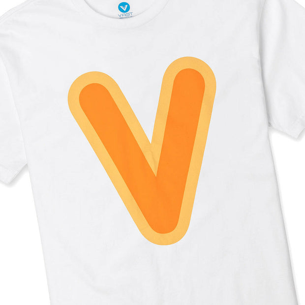 Vast Bubble "V" Tee - White