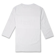 Vast Tonal Quarter Sleeve Tee - White